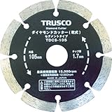 TRUSCO(トラスコ中山) ダイヤモンドカッター 125X2TX7WX22H ウェーブ TDCW-125 ダイヤモンドカッター