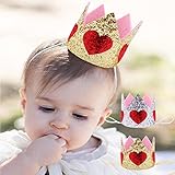 (カエルフロッグ)プリンセスクラウン　綺麗　バースデークラウン 可愛い　ハート形　クラウン　ハーフバースデー ハッピーバースデイー　誕生日のプレゼント　出産の祝い　100日祝い　ゴムバンド　撮影　記念