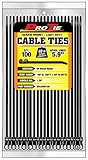 Pro Tie B5LDSM100 5.9-Inch Screw Mount Light Duty Cable Tie UV Black Nylon 100-Pack [並行輸入品]