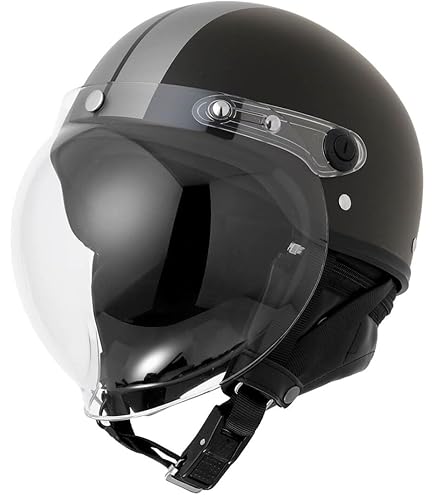 柳生　NＴ-36 Amazon | ニスコ(nisco) ヴィンテージヘルメット ブラック