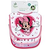 Minnie Mouse Deluxe Terrycloth Baby Bib by Regent Baby Products, Disney [並行輸入品]