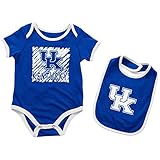 Kentucky Wildcats UK Infant Look at the Baby Onesieとよだれかけセット 3-6 M