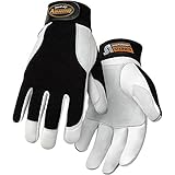 Steiner 0944M Ironflex Work Gloves, Advantage Grain Goatskin Black Spandex, Medium by Steiner