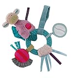 Moulin roty- " Jolis Pas Beauxアクティビティ羊" Ring Rattle