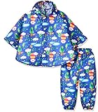 Solby ぱんちょ/やまいろドロップ/90cm/ネイビー 【雨具】【レインコート】【レインパンツ】AASB102302