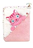 BlueberryShop Embroidered COTTON HOODED Bath Pool Beach TOWEL Baby Kid Todler Gift (31.5" x 31.5") (