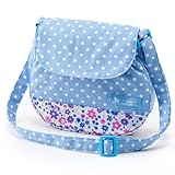 元気にお出かけベビーショルダーバッグ　水玉（水色地に白ドット）　B1701500　日本製