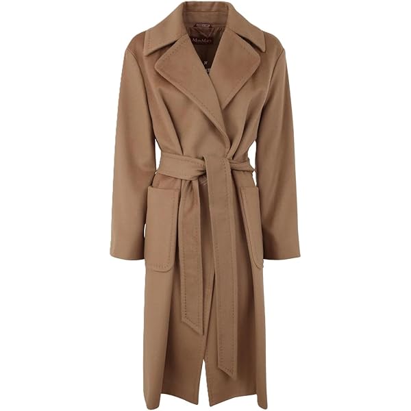 Amazon | [マックスマーラ]コート ポルド ベルト付き ベージュ