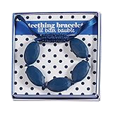 Mud Pie Navy Blue Silicon Bead Teething Bracelet by Mud Pie