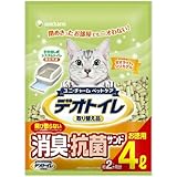 Amazon デオトイレ 1週間消臭 抗菌 飛び散らない消臭 抗菌サンド 4l 3個 デオトイレ 猫砂 通販