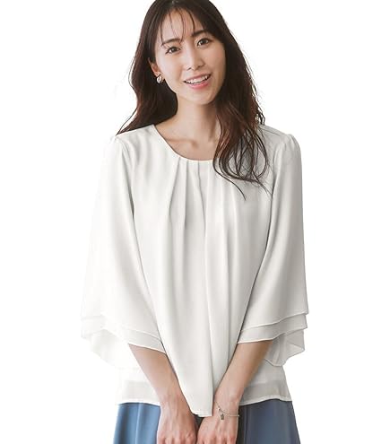 Amazon.co.jp: タグ付き bluelea ブルレア ジャガード ブラウス