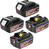 【最新型8000mAh大容量】互換 マキタ 18v バッテリー BL1860B 4個 軽量化 8000mAh大容量 長時間作業最適 マキタ バッテリー18v BL1815N BL1830B BL1860Bなどに互換可能 LEDランプ残量表示 A+級セル採用 BMS基板搭載 高耐久性 国内PSE認証取得済