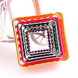 Lorny(TM) クリニーク/セットプラスチック製ケーキ型クッキーカッタービスケットスタンプシュガークラフトケーキのデコレーション耐熱皿ケーキツールランダムな色E2