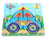 両面木製キッズのおもちゃの迷路パズル教育迷路ゲームルード、カー