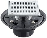 Jones Stephens D50942 2X3-Inch Shower Drain with Spud 4 1/4-Inch Polished Chrome Strainer [並行輸入品]