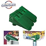 The Gutter Guard - 雨どいガード くさびで縦樋パイプの葉っぱやゴミ詰まりを防止 4個パック グリーン GG-ST-4PK