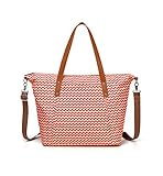 CheekyTummy Baby Diaper Changing Bag - Best Designer Tote Handbag (Orange Chevron) [並行輸入品]