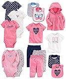 Carter's Baby Girls' 15-Piece Basic Essentials Set Floral 12 Months [並行輸入品]