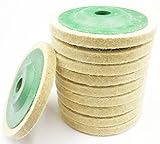 フェルト バフ 鏡面 仕上げ ディスクグラインダー サンダー 用 研磨 道具 工具 100mm 10枚 セット