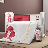 ベビー布団 8点セット ベッド用品 掛布団 枕 フィッティドシーツ ベビー寝具 ベッドガード ベッドバンパー 赤ちゃん 子供用 (幻の森)