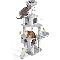 Amazon.co.jp: AIFY省スペース キャットタワー スリム 安定強化構造