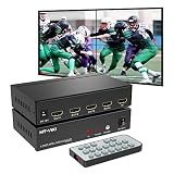 MT-VIKI ビデオウォールコントローラー 2x2 ビデオウォールプロセッサー 4K 30Hz シームレス HDMI出力・入力 4つのTV接続用ディスプレイと8つの表示モード 1x2 1x3 1x4 2x2 4x1 3x1 2x1