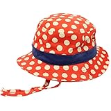 Grin Buddy ドット柄コーデュロイハット【GZH-8300】 (52cm, オレンジ)