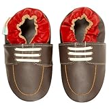 モモベビー乳幼児/トドラー ボートシューズ ソフトソールレザーシューズ ネイビー 0-6 ヶ月/1-2.5 M 米国 乳幼児 (インポート)