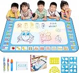 Cascais カラフルシート 水で描くペン3本＆スタンプセット付き 子供対象年齢:3歳以上