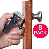 Child Safety Cabinet Latches 8 Pack - Quick Easy Install, No Tools, No Drilling, No Measuring, 3M, U