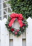 プリザーブドクリスマスリース☆フォーマルな聖夜に♪---RED　赤