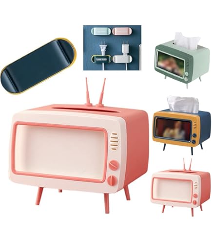 Amazon｜ティッシュケース テレビ型ティッシュボックス 可愛い 復古