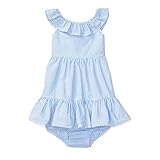 ラルフローレンの子供服　POLO　RALPHLAUREN　ベビー　女の子ツーピースセット　８０ｃｍ　 [並行輸入品]