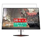 2枚 Sukix ブルーライトカット フィルム 、 HP Omen X 25f 24.5インチ ディスプレイ モニター 向けの 液晶保護フィルム ブルーライトカットフィルム シート シール 保護フィルム（非 ガラスフィルム 強化ガラス ガラス ）