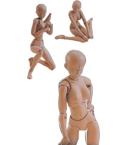 Amazon.co.jp: GIZMAC 1/12 男女2点セット 人形 素体 可動式 全身