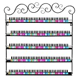 Dazone マニキュアスタンド　マニキュア収納ラック　口紅などの小物も収納できる　５層壁掛け棚　鉄製品