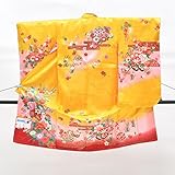 着物ひととき 七五三 3歳 女の子 着物 黄 花 花車 ii3241a05 中古