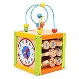 ビーズ迷路おもちゃ、子供の木製ローラーコースター、ビーズ、初期教育、幼児に適した学習玩具