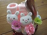 *出産祝いセット♪おむつケーキ『Petit』*うさぎ*Sサイズ赤ちゃんギフト*オムツケーキ・ダイパーケーキ・パンパース・