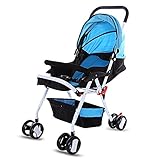 GBlife 背面ベビーカー・バギー 乳母車 折りたたみ式 大型幌 通気性良い 買い物かご/カップホルダー/モスキートネット(蚊帳)付き 新生児~36ヶ月対応 新人母/お母さんへの贈り物/プレゼント 