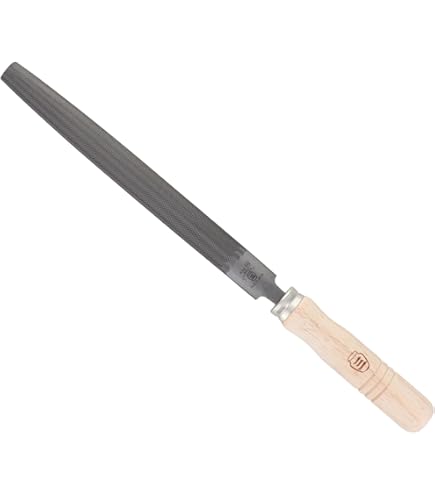 Amazon | ツボサン 柄付き鉄工ヤスリ 荒目 平 200mm TE-1 | 鉄工