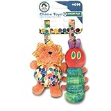 Kids Preferred the World of Eric Carle Chime Rattle Caterpillar & Lion Assortment 6 inches Toy by Ki