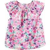OSHKOSH(オシュコシュ) フローラルポプリンペザントトップ プリント トップス半袖Tシャツ 24ヶ月【並行輸入】