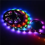 MOKUNGIT WS2812B LED Strip 3.2FT WS2812B 30 Pixels Programmable Individual Addressable LED Strip Lig