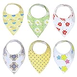 Baby Bandana Drool Bibs Unisex | Gift Set for Newborns to Toddlers | Soft Cotton and Absorbent Polye