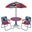 新しいばね2018 Spidermanスパイダーマンクラシックパティオセット:傘、テーブル& 2椅子再生
