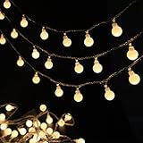 Uping フェアリーストリングライト　防水LEDライト ボールライト12メートル 100 LED　イルミネーション　LEDライト　コンセント式　低電圧 (ウォームホワイト)