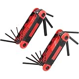 HyerTough 17-Piece Hex Key Set With 8-Piece Metric Hex Key And 9-Piece [並行輸入品]