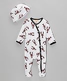 Barn Organics Larry the Lobster (Gender Nuetral) Footie Onesie Super Cute! by Mad Sky