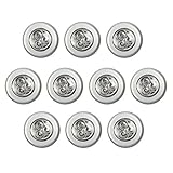 ESYNiC 10パック3-ledプッシュタッチライトワイヤレスstick-onタップライト夜ランプ電池式キャビネットクローゼット寝室用